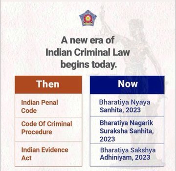 Rambhakt_ayush's tweet photo. рддрд╛рд░реАрдЦрд╝ рдкрд░ рддрд╛рд░реАрдЦрд╝ рдХрд╛ рджреМрд░ рдЦрд╝рддреНрдотАж рджреЗрд╢, 1872 рд╡реН 1860 рдореЗрдВ рдЕрдВрдЧреНрд░реЗрдЬреЛрдВ рджреНрд╡рд╛рд░рд╛ рдмрдирд╛рдпреЗ рдХрд╝рд╛рдиреВрди рд╕реЗ рдореБрдХреНрдд рд╣реБрдЖтАж
рдЖрдЬ рд╕реЗ рднрд╛рд░рддреАрдп рдиреНрдпрд╛рдп рд╕рдВрд╣рд┐рддрд╛, рднрд╛рд░рддреАрдп рдирд╛рдЧрд░рд┐рдХ рд╕реБрд░рдХреНрд╖рд╛ рд╕рдВрд╣рд┐рддрд╛, рднрд╛рд░рддреАрдп рд╕рд╛рдХреНрд╖реНрдп рдЕрдзрд┐рдирд┐рдпрдо рд▓рд╛рдЧреВ |
#BharatiyaNyaySanhita #NewCriminalLaw #AzaadBharatKeKanoon #BreakingNews #amitsh https://t.co/468XU2WoDl