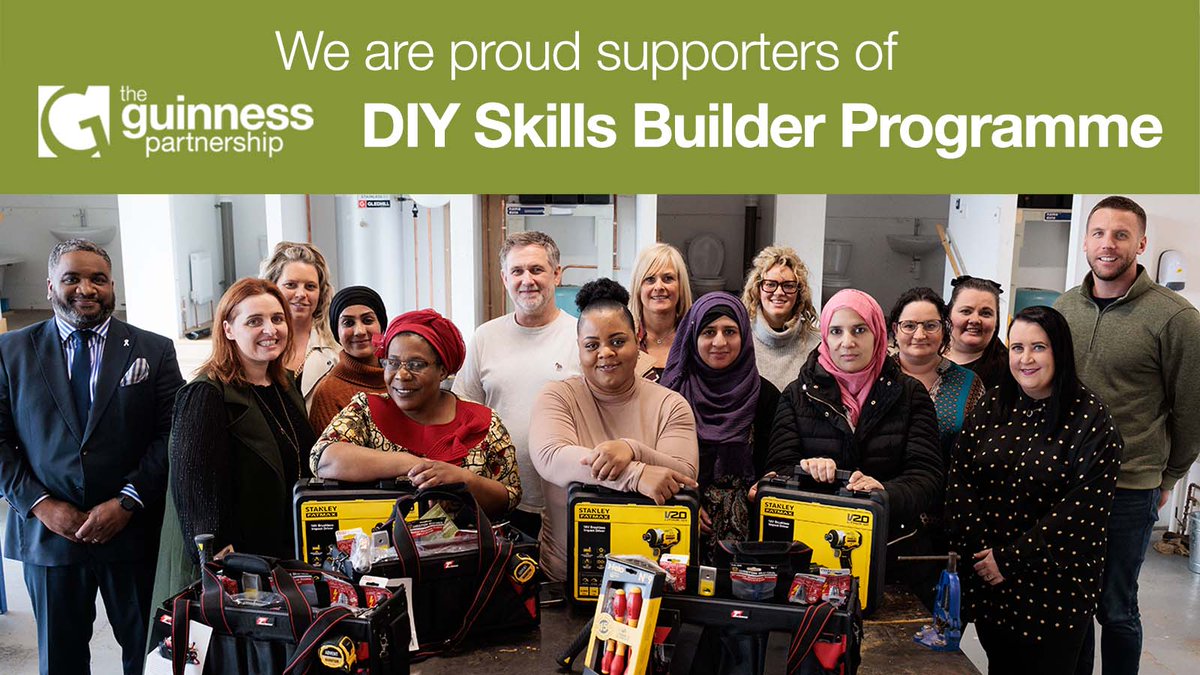 Build Salford (@build_salford) on Twitter photo We're proud to support <a href="/YourGuinness/">Guinness Partnership</a> DIY Skills Builder programme for women in Salford which launches today. Supported by <a href="/SalixHomes/">Salix Homes</a>, <a href="/cityskillsscc/">City Skills</a>, @jewson, <a href="/social_cic/">Frameworks Social Enterprise CIC</a>, <a href="/SmartWorksGM/">Smart Works Greater Manchester</a> and <a href="/EdmundsonHQ/">Edmundson Electrical - Official</a> We're proud to support <a href="/YourGuinness/">Guinness Partnership</a> DIY Skills Builder programme for women in Salford which launches today. Supported by <a href="/SalixHomes/">Salix Homes</a>, <a href="/cityskillsscc/">City Skills</a>, @jewson, <a href="/social_cic/">Frameworks Social Enterprise CIC</a>, <a href="/SmartWorksGM/">Smart Works Greater Manchester</a> and <a href="/EdmundsonHQ/">Edmundson Electrical - Official</a>