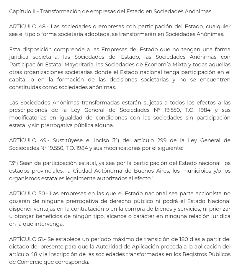 arilijalad's tweet photo. Milei prorroga por 180 días el pĺazo para transformar las empresas públicas en privadas

TODAS LAS EMPRESAS PÚBLICAS, AÚN LAS QUE SACARON DE LA LEY BASES

https://t.co/TDW1TKe8Yt https://t.co/JTosDX5b3f