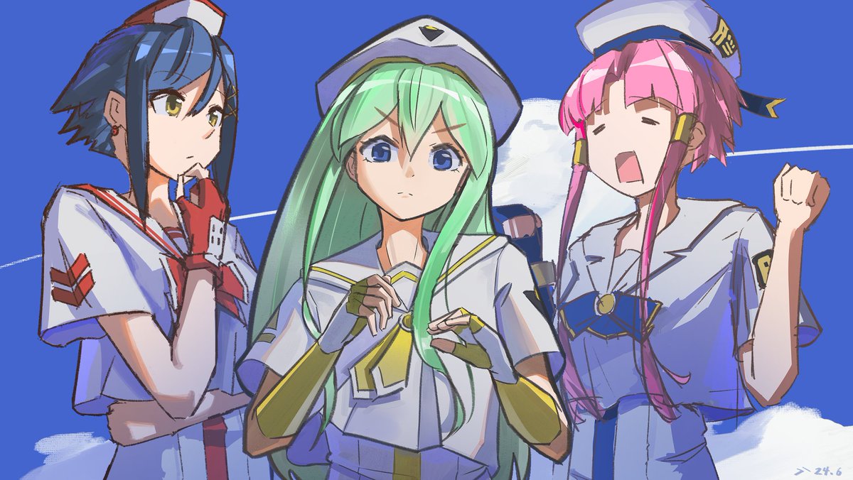 #今月描いた絵を晒そう
#ARIAカンパニー 
I've tried to put them together, but unfortunately, the light direction doesn't match.