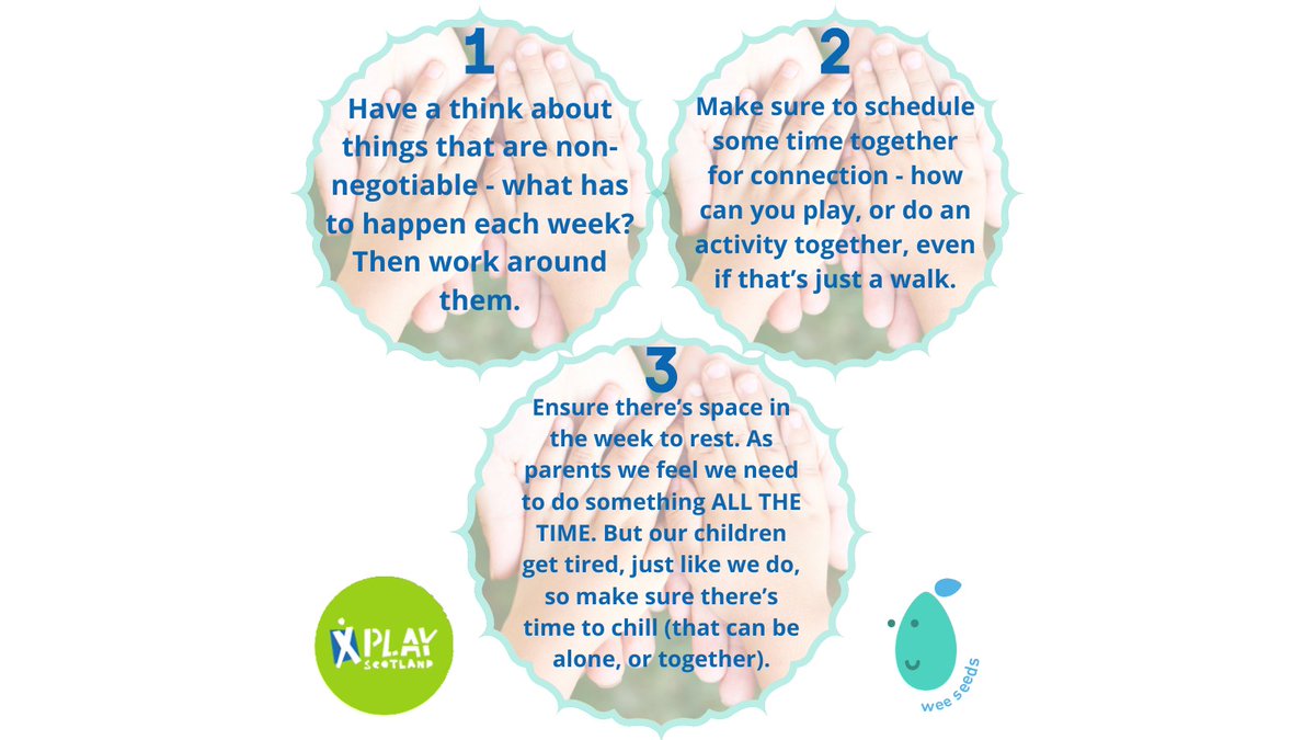 PlayScotland's tweet image. Setting an intention is a key part of making sure none of the family are left disappointed by summer plans - so make sure to check out our top tips on how to make space for fun, play and connection this summer.

#SummerofConnection #mindfulness #play #fun #connection @WeeSeeds