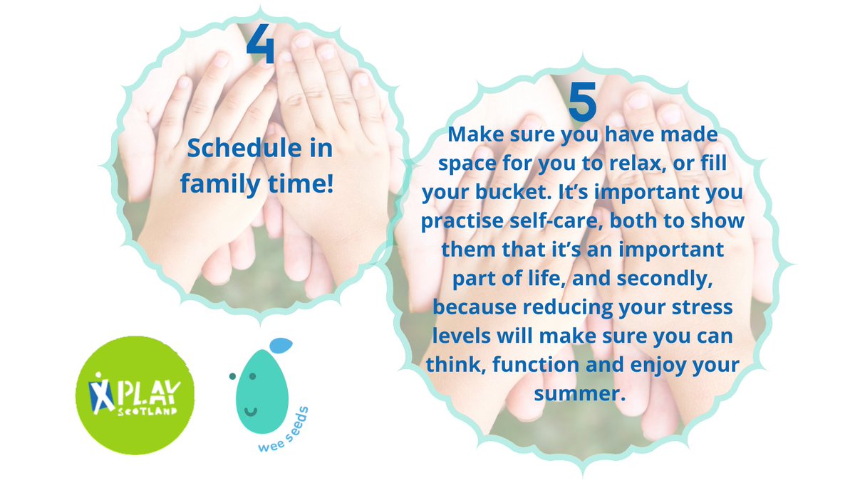PlayScotland's tweet image. Setting an intention is a key part of making sure none of the family are left disappointed by summer plans - so make sure to check out our top tips on how to make space for fun, play and connection this summer.

#SummerofConnection #mindfulness #play #fun #connection @WeeSeeds