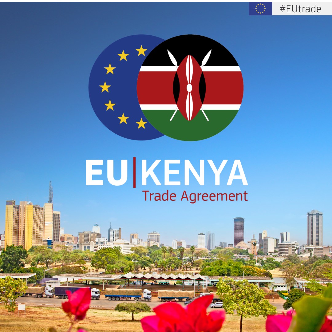 Trade_EU's tweet photo. 🇪🇺🌹🇰🇪 Trading with Kenya just got a lot easier. The EU-Kenya trade deal is now live.

This agreement will boost trade in goods between the EU and Kenya, increase investment flows, and will contribute to sustainable economic growth.

More: https://t.co/dKptRgWoHI https://t.co/YrIUkXtFcv