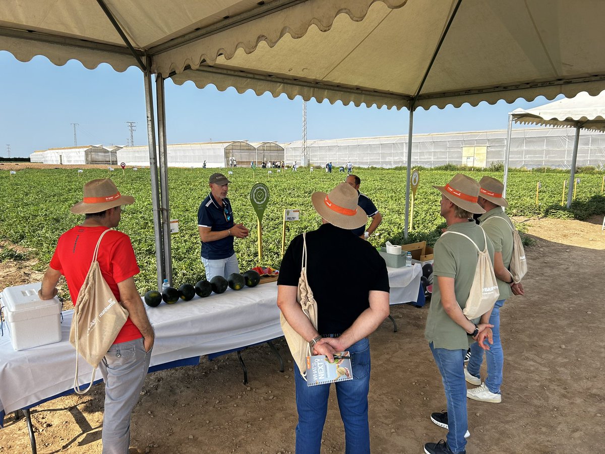 elviravitores's tweet photo. 1er día del #BEFE2024 de @BASF_AgroES  🍉 🍈 What’s Next? #Nunhems os esperamos!! 😉 @diego_maestre @MagMelon @driessenhans https://t.co/zPhjKnyItY