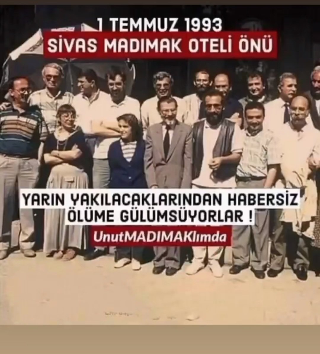 #unutMADIMAKlımda 
#2TemmuzSivasıUnutma 
Yananları anıyor,yakanları tanıyoruz!