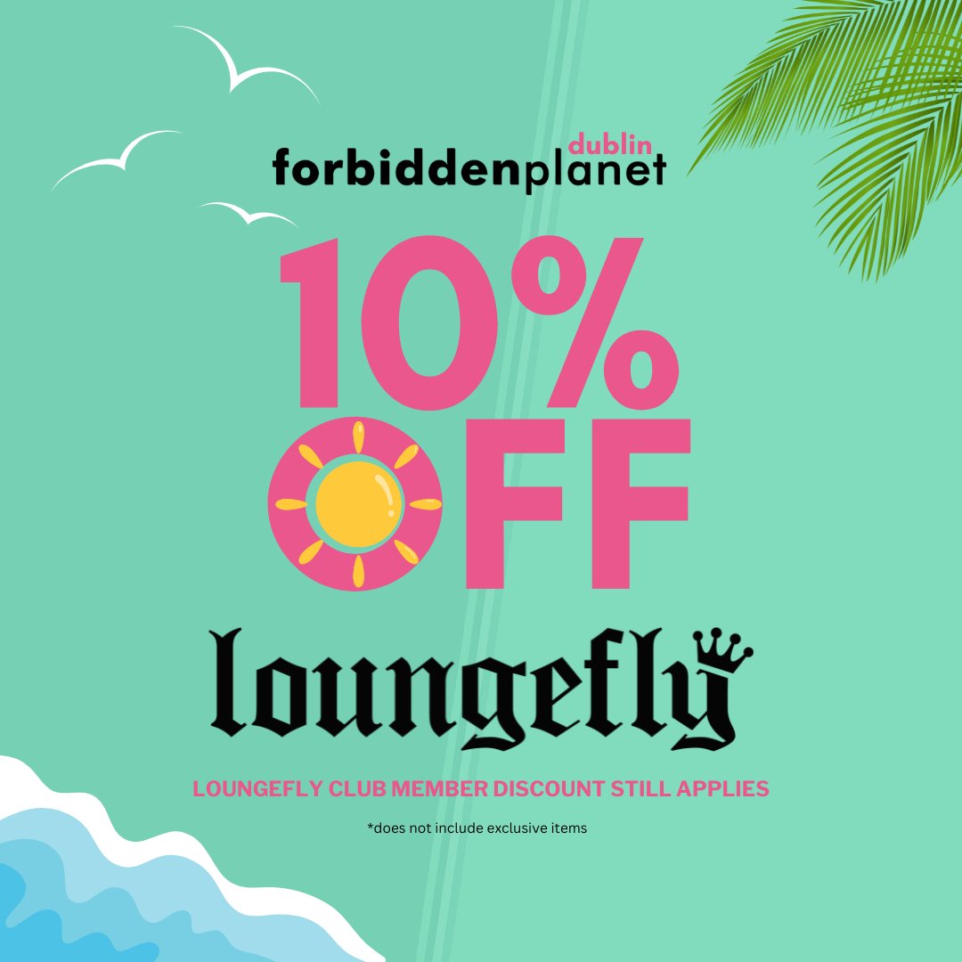 Get ready to soak up the sun and savings! ☀️💸 Dive into this Summer with an amazing 10% off on all Loungefly items at our Dublin outlet, and get ready for a better surprise! If you're a Loungefly Club Member, turn up the heat with an incredible 25% off your purchase. 🎁💰