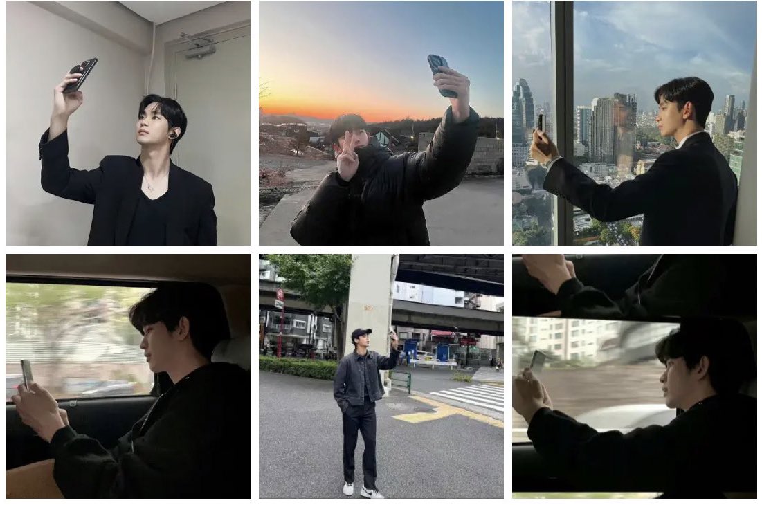 kshcomeback's tweet photo. Soohyun has been doing this selfie pose before queen of tears .His real fans know he likes aesthetic ig feeds ,he even once posted an egg to match with his other pics and also posts skies to match the pics since 2020 . https://t.co/2vVuxcm7nm