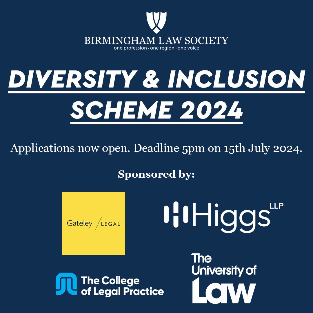 BhamLawSociety's tweet photo. 2️⃣ weeks left to apply!

Helping you to pursue a career in law through:
- Legal Practice Course (LPC) or Solicitors Qualifying Examination (SQE) scholarships
- Vacation Scheme place
- Mentoring

More details 👉 https://t.co/Wrad5Pkqra @UniversityofLaw https://t.co/uqgaKBgAUP