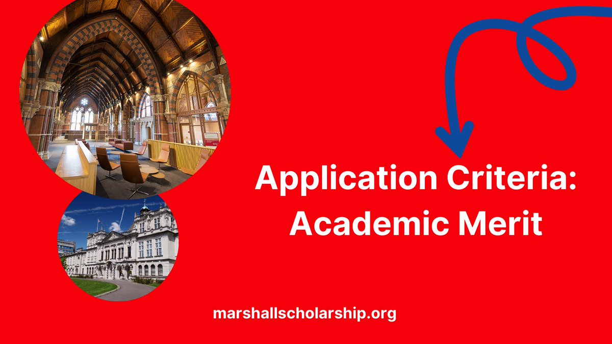 What makes a great Marshall scholarship application? 
Your academic merit! 

That means: 

✅Evidence of strong &amp; relevant academic background
✅Knowledge of proposed courses and supervisors 
✅Quality of programs of study
✅Quality &amp; breadth of recommendations