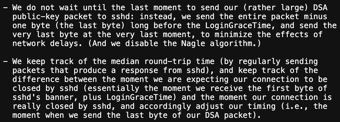 CVE-2024-6387 innocent log/debug slipped into a signal handler yields RCE @Qualys, with some inspiringly devious techniques on fine-tuning their race exploit with network timing analysis! Bonus points too I think for coining the verb, to malloc()ate! 

qualys.com/2024/07/01/cve…