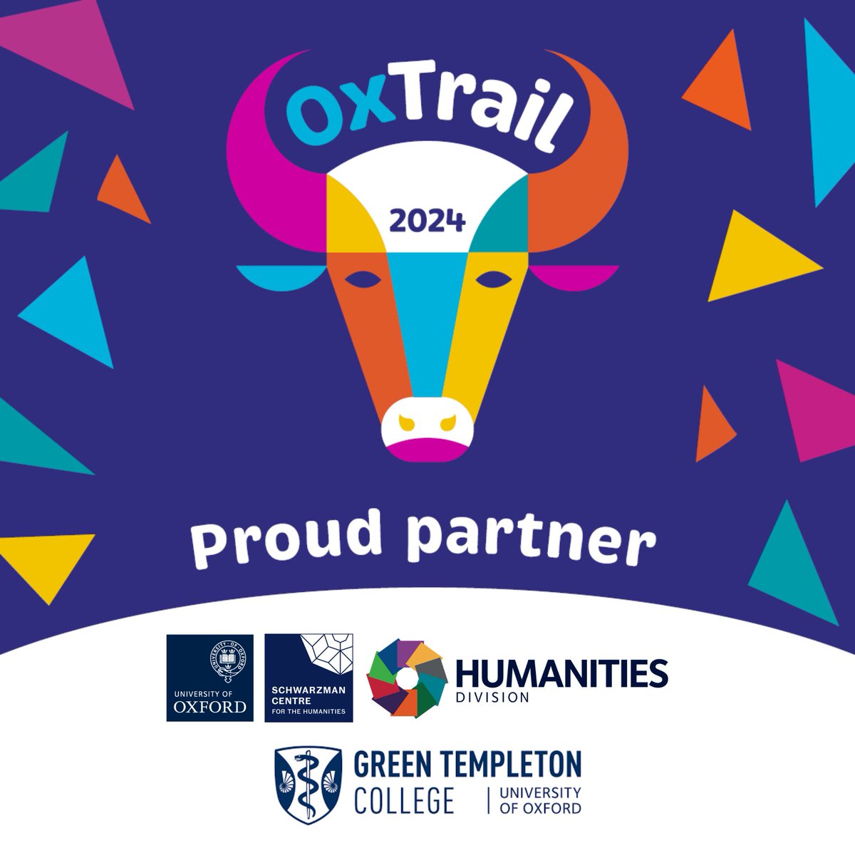 OxHumanities's tweet photo. We're proud to announce that in partnership with @greentempleton we are sponsoring an ox for the
@oxtrail2024.
Come and see our ox on Saturday 6 July, outside the Radcliffe Observatory, and follow the rest of the trail here: https://t.co/T4I5JeIeuH https://t.co/P6ol82nX7J