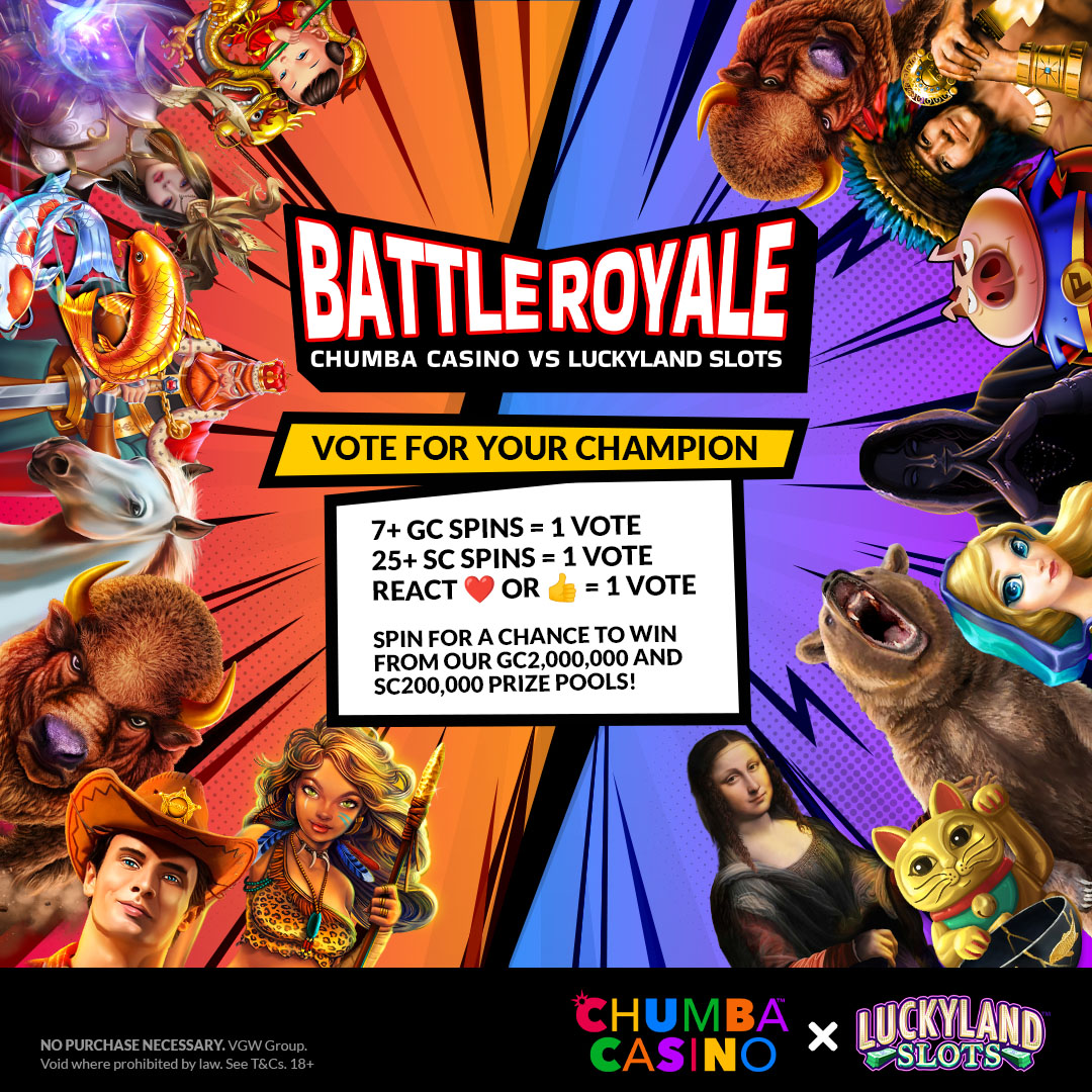 LuckyLandSlots's tweet photo. #Battle5 is happening NOW! 🚨 #TeamLuckyLand Here, Money Money's Lucky Cat might look cute in front of @ChumbaCasino’s 🙄 Stampede Fury 2, BUT this cat’s got claws that are ready to tame that silly bull! 🐱💥🐂 Voting ends 4th of July at 5:00 PM PT. https://t.co/Ovf1ZlIocP https://t.co/MPnAeMv6lq