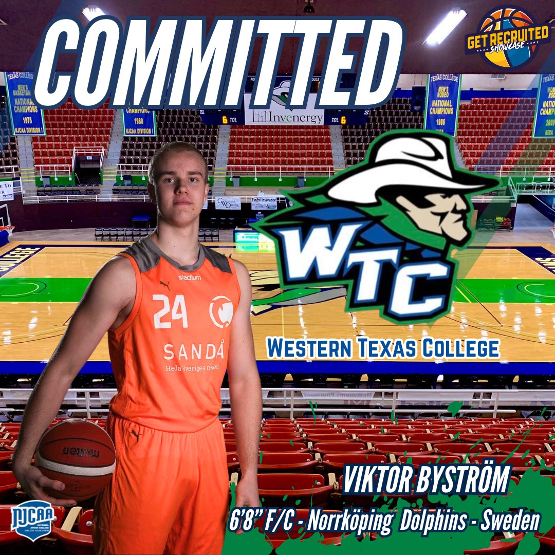 Congrats to 2x Showcase alum and <a href="/DolphinsBasket/">Norrköping Dolphins</a> standout 🇸🇪Viktor Byström as he commits to Western Texas College (NJCAA D1)! <a href="/WTCBasketball/">Western Texas College Basketball</a> and <a href="/Coach__Hardy/">Matt Hardy</a> got a good one on the way!
