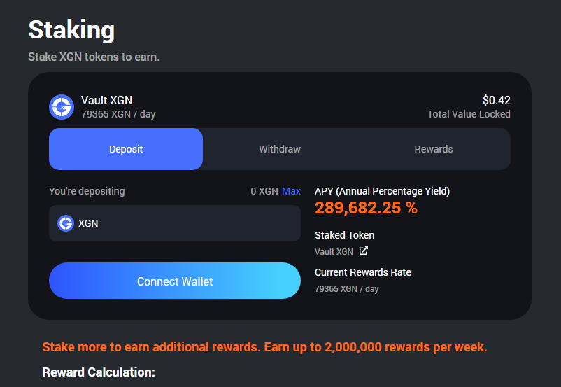 📢 Staking Officially Launch with a High APY！ 🎉
💎 Staking: app.0xgen.io/staking
💰 Current APY: 289,682.25%

🎁 Complete the task, win $XGN, and stake on #0xGen to earn more!
🔗 Campaign link: app.galxe.com/quest/0xgen/GC…

#Staking #Crypto #Earn #XGN