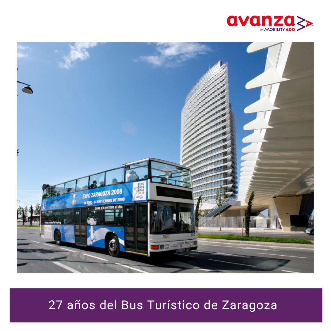 Hoy se cumplen 2️⃣7️⃣ desde que empezó el servicio del #BusTurístico en #Zaragoza. Aquí podéis ver algunas imágenes de cómo ha evolucionado el servicio. <a href="/zaragoza_es/">AyuntamientoZaragoza</a> <a href="/ZaragozaTurismo/">Zaragoza Turismo</a>