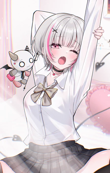 「おっきする…?」  #空澄絵