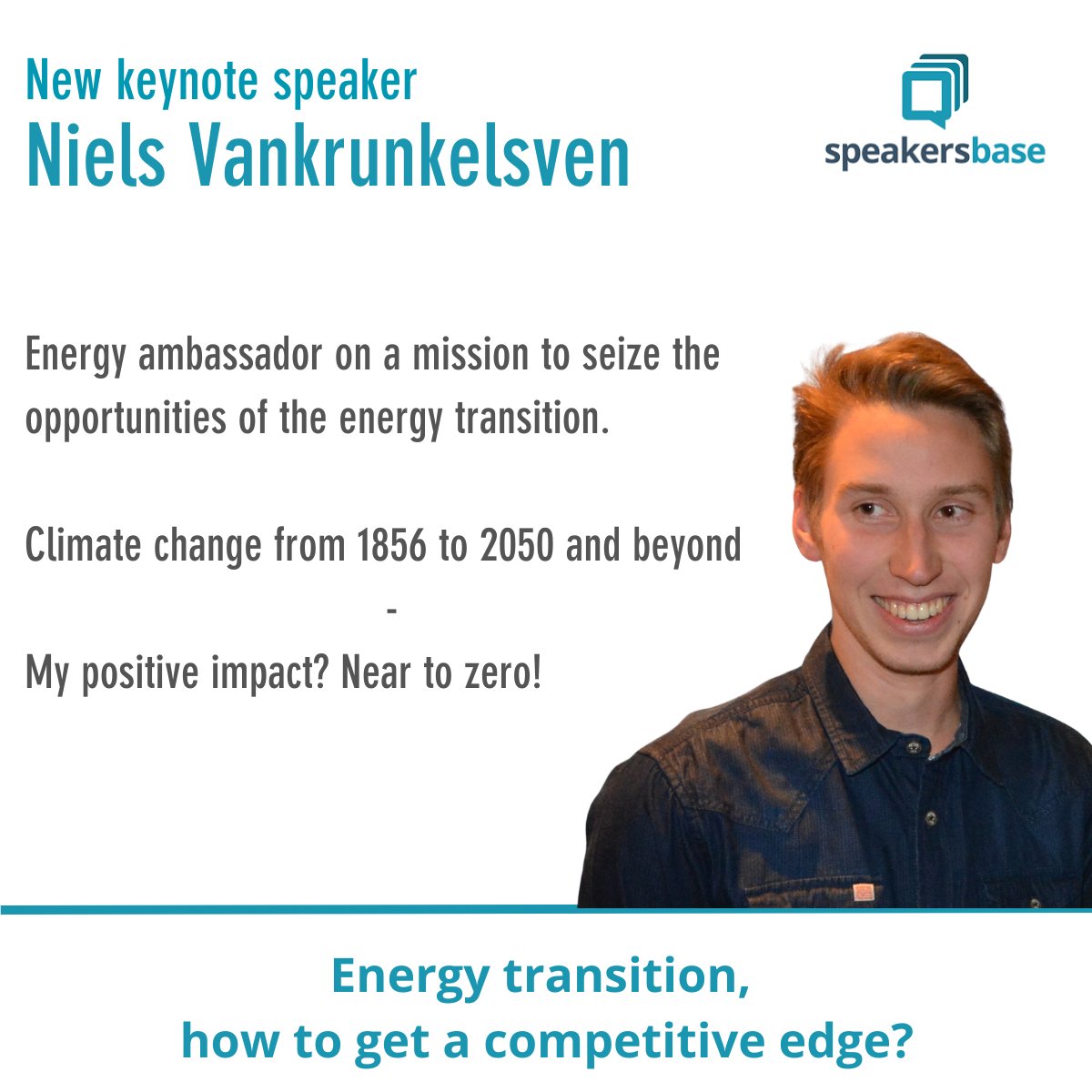 🔌 Meet Niels Vankrunkelsven: Your Guide to the Energy Transition! ⚡
With a mission to empower individuals and organizations for success in the energy transition, Niels offers insightful keynotes.
For more information and bookings: speakersbase.com/speakers/niels…
#climatechange.