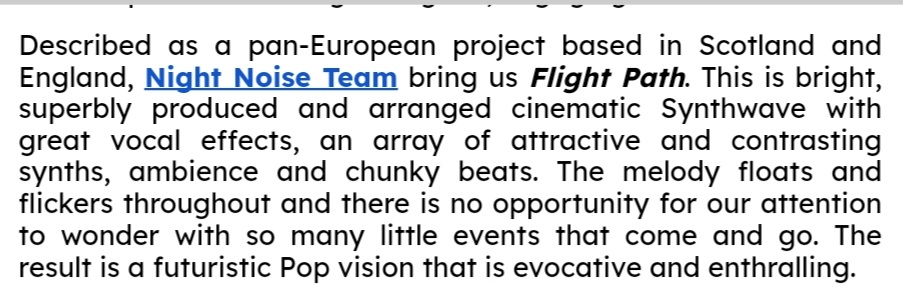 Thanks to Neil and the <a href="/TrustTheDocUK/">Neil March (Trust The Doc Media/ICMP)</a> team for this lovely review. EP out this Friday, 5th 👀🎧