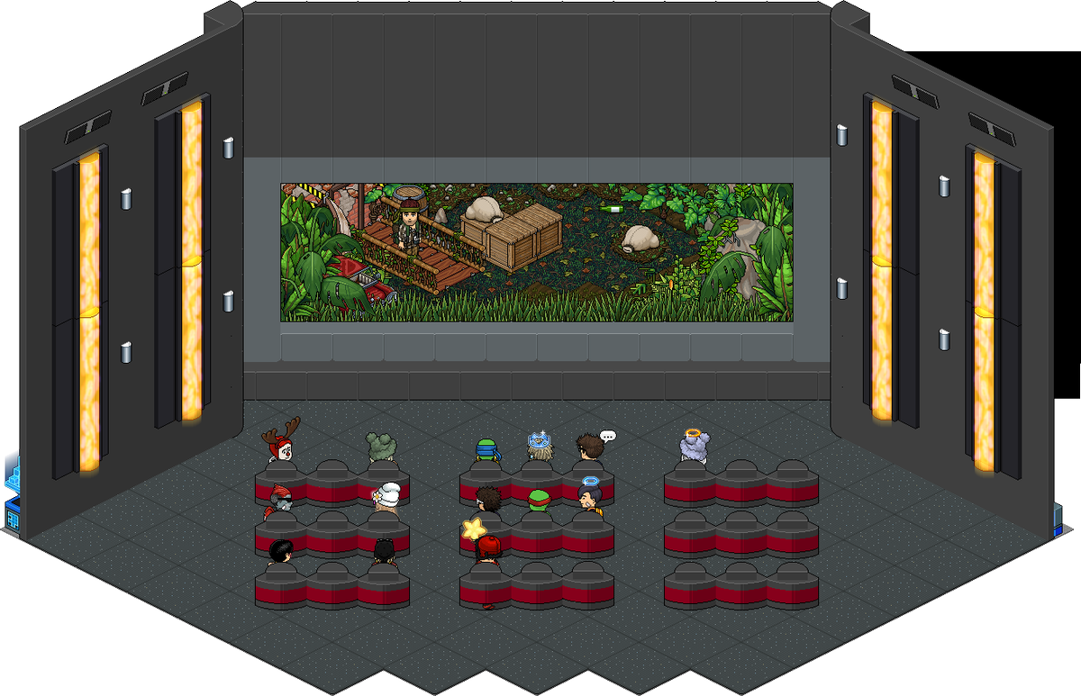 We had a viewing of the new movie "Code Red" coming to the DuckyWood Theatre soon!

Directed by: NRLSharks

Who is excited to see the movie? If you've seen a preview, what were your thoughts?!

Hopefully will be opening soon to the public!

<a href="/Habbo/">Habbo</a> #Habbo #DuckyWood