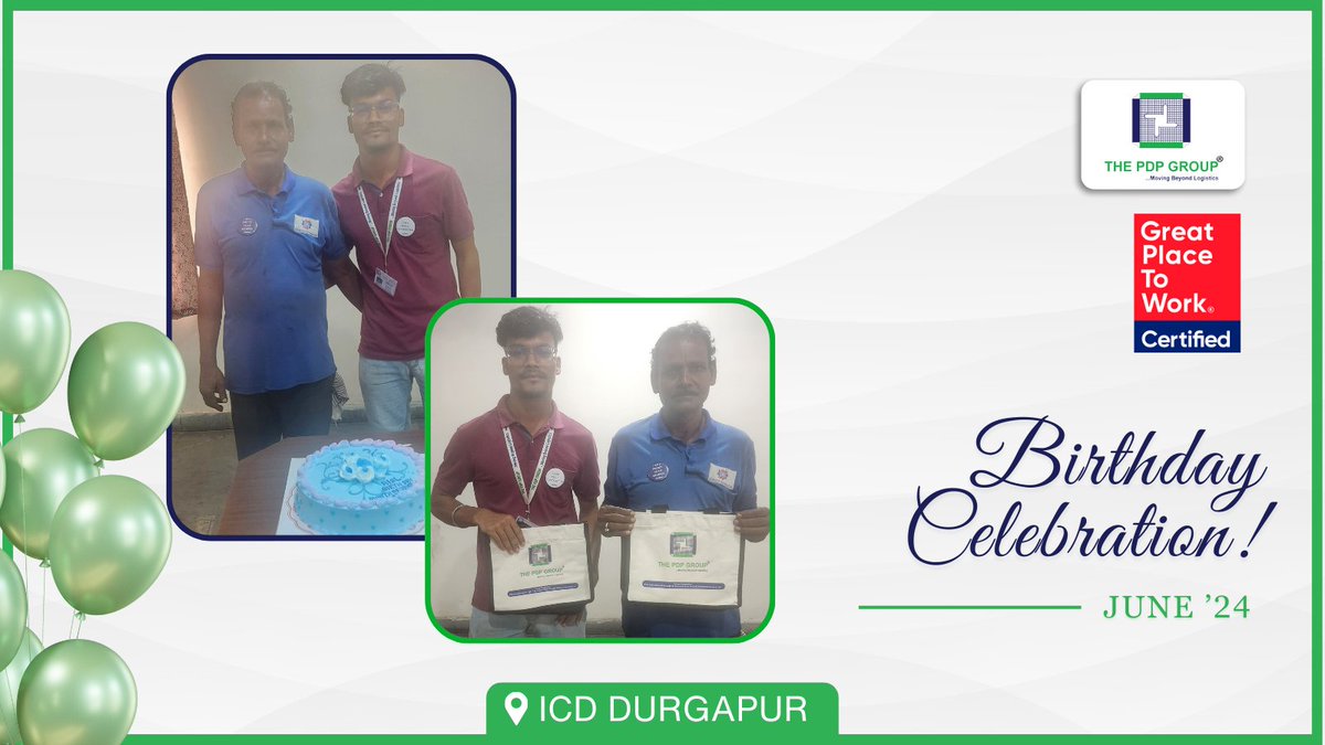 ThePDPGroup's tweet photo. #HappyBirthday to all June born #PDPians!
#officebirthday #birthdaycelebration #GreatPlacetoWork #lifeatPDP #EmployeeEngagement https://t.co/0IcwFm9qsn
