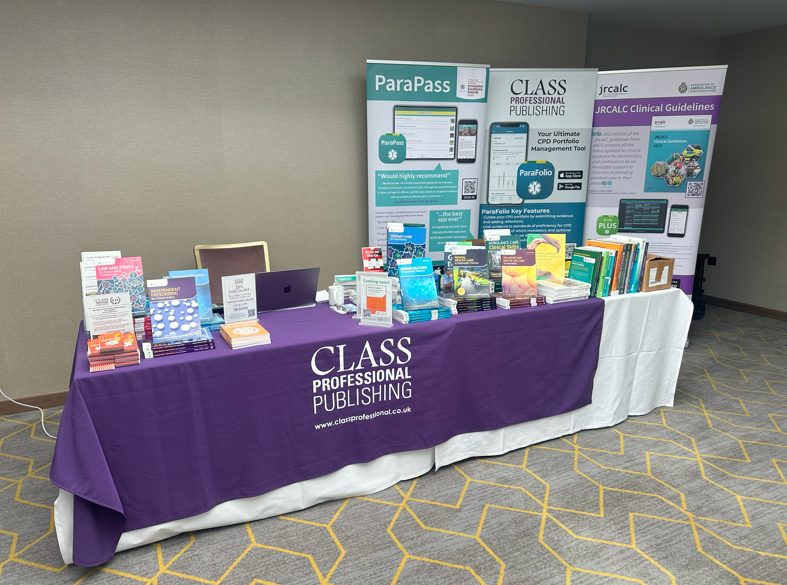 Our Head of User Experience, Mark, is set up at day 2 of the #SECAmb Advanced Paramedic Practitioner Conference! 🚑 

He is showcasing our range of #books, and has a wealth of knowledge about our #apps: #JRCALCPlus, #ParaPass and #ParaFolio, so come and say hi! 📱#SECAmbAPPcon24