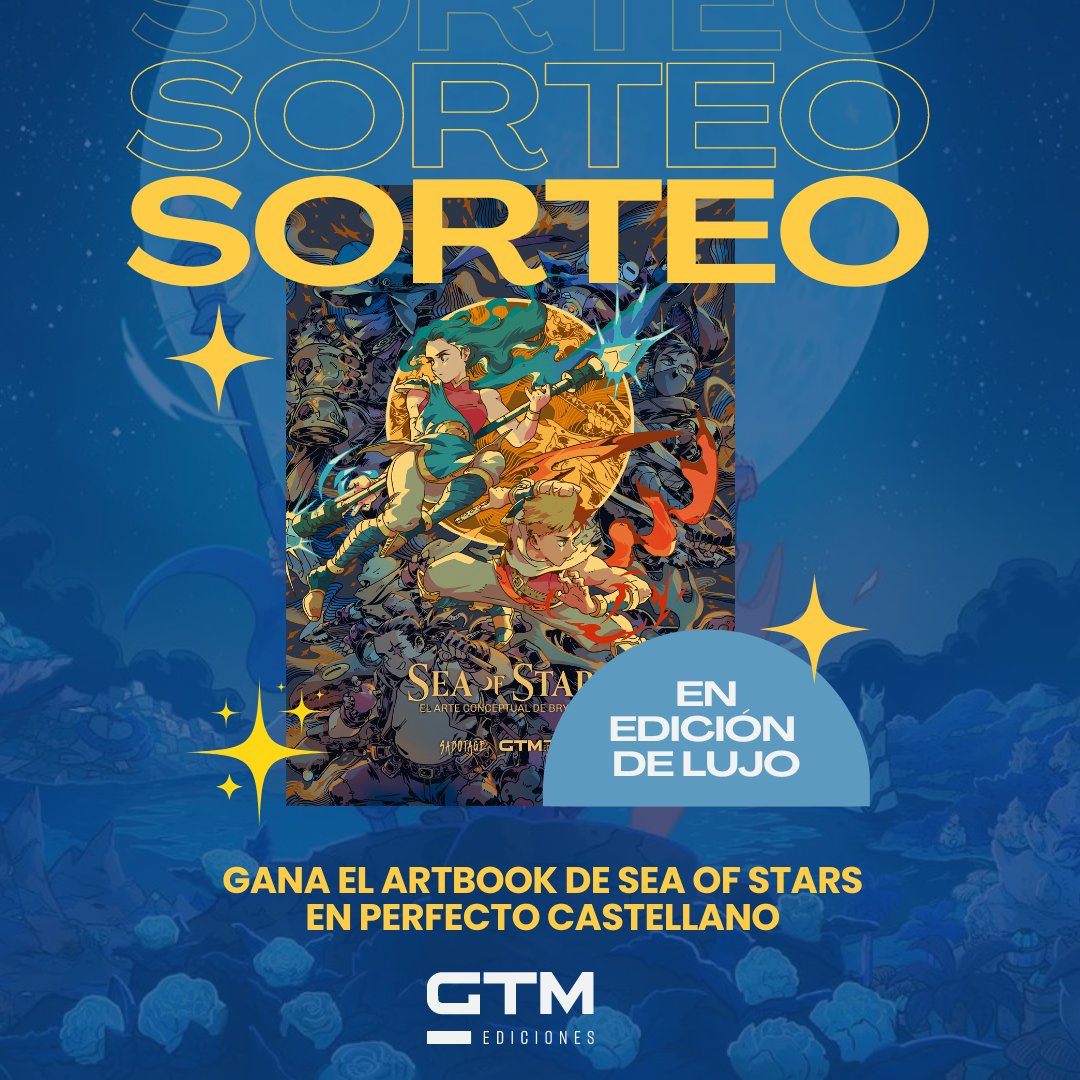 dan_chaos's tweet photo. ✨SORTEO✨

 ¡Gana el espectacular libro de arte de Sea of Stars que trae GTM Ediciones a España! 

1⃣ Haz RT
2⃣Sigue a @GamesTribune y a @dan_chaos 
3⃣¡Menciona a un amigo que meterías en tu Party!⚔️

🗓️Fin 08/06/2024 - Válido para Península https://t.co/nyemBf40ni