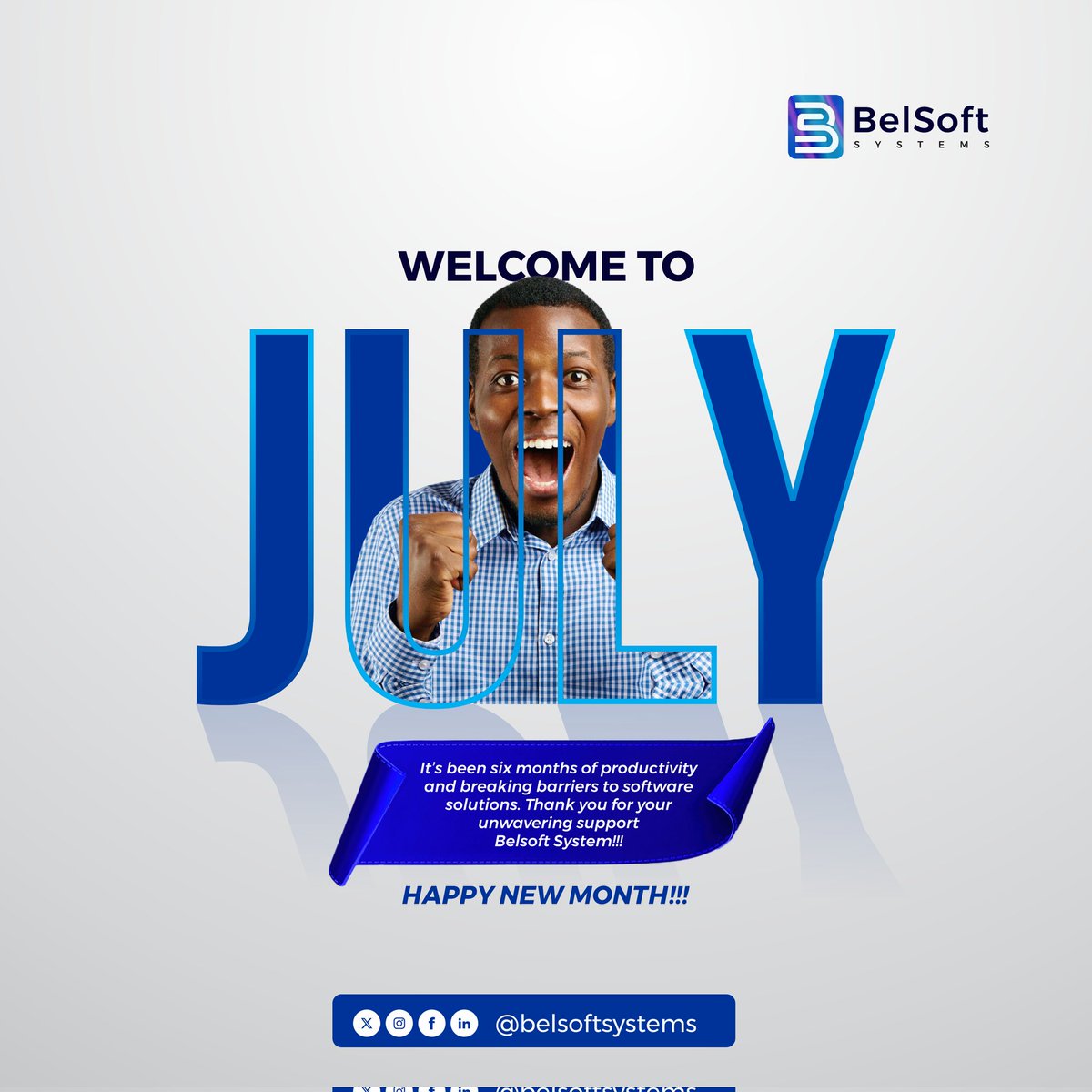 belsoft_systems's tweet photo. We can't say thank you enough for all the support this first half ,we look forward to breaking more barriers and providing world class software solutions . Happy new month from the Belsoft Family !!
#HapyNewMonth #Belsoftsystems #Softwaresolutions #July #ng https://t.co/H3gKuVzZbf