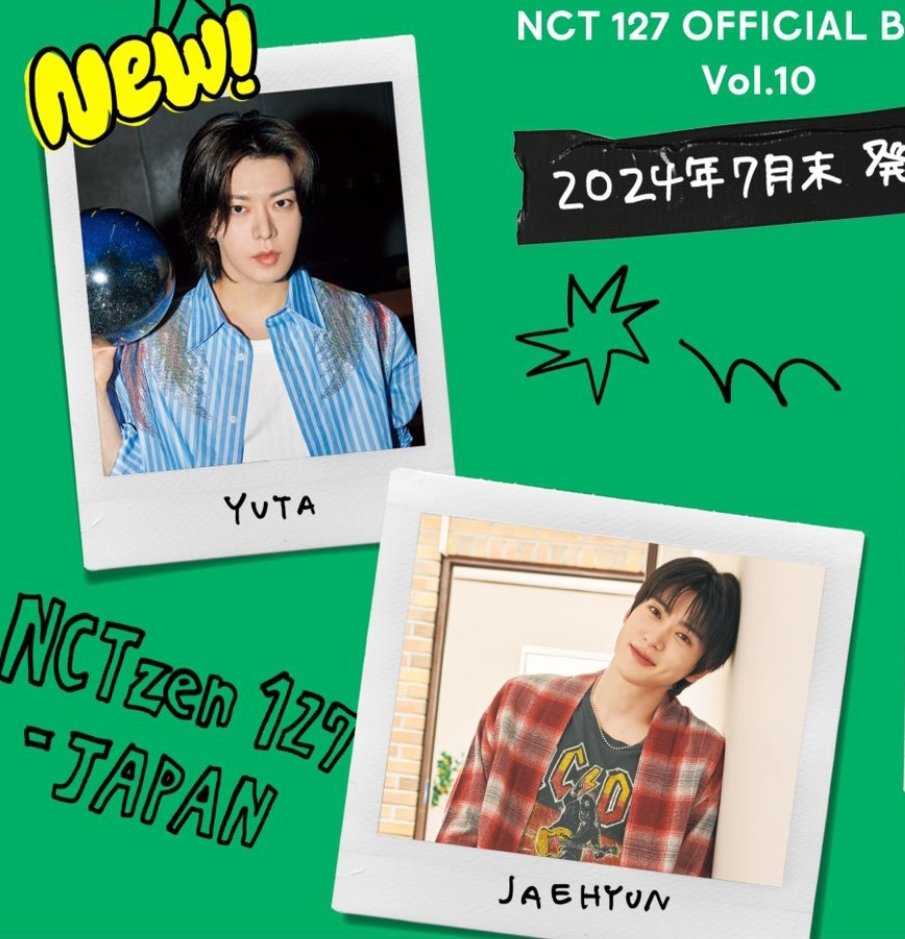 Yuta and Jaehyun on NCT 127 Official Book Vol 10