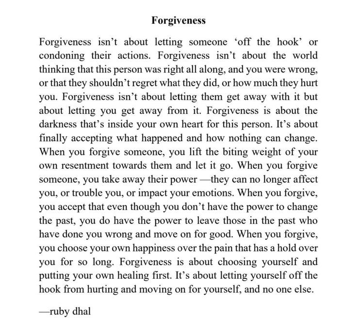 Forgiveness...