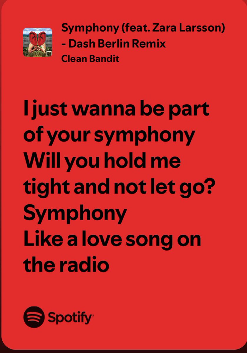 I just wanna be part of your symphony Will you hold me tight and not let go?
Symphony
Like a love song on the radio
#Gym #EarlyBird 🐣