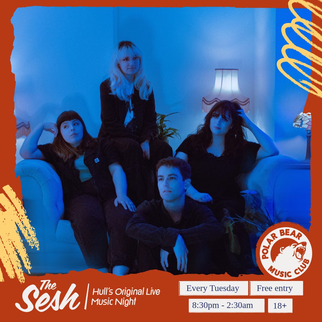 PolarBearRoars's tweet photo. NEXT WEEK AT THE SESH! 
EVERY TUESDAY AT POLAR BEAR

➳ FREE ENTRY // 18+
➳ 7:30PM - 2:30AM
➳ LIVE MUSIC - DJS TIL LATE

LINE-UP (tue 9th july)
10:30PM - @theblackravines 
9:30PM - @avainthedark 
10:30PM - Trouser Dress

+ @theseshhull AFTERPARTY DJS TIL 2:30AM

#Hull https://t.co/CLi7o7ZGVe