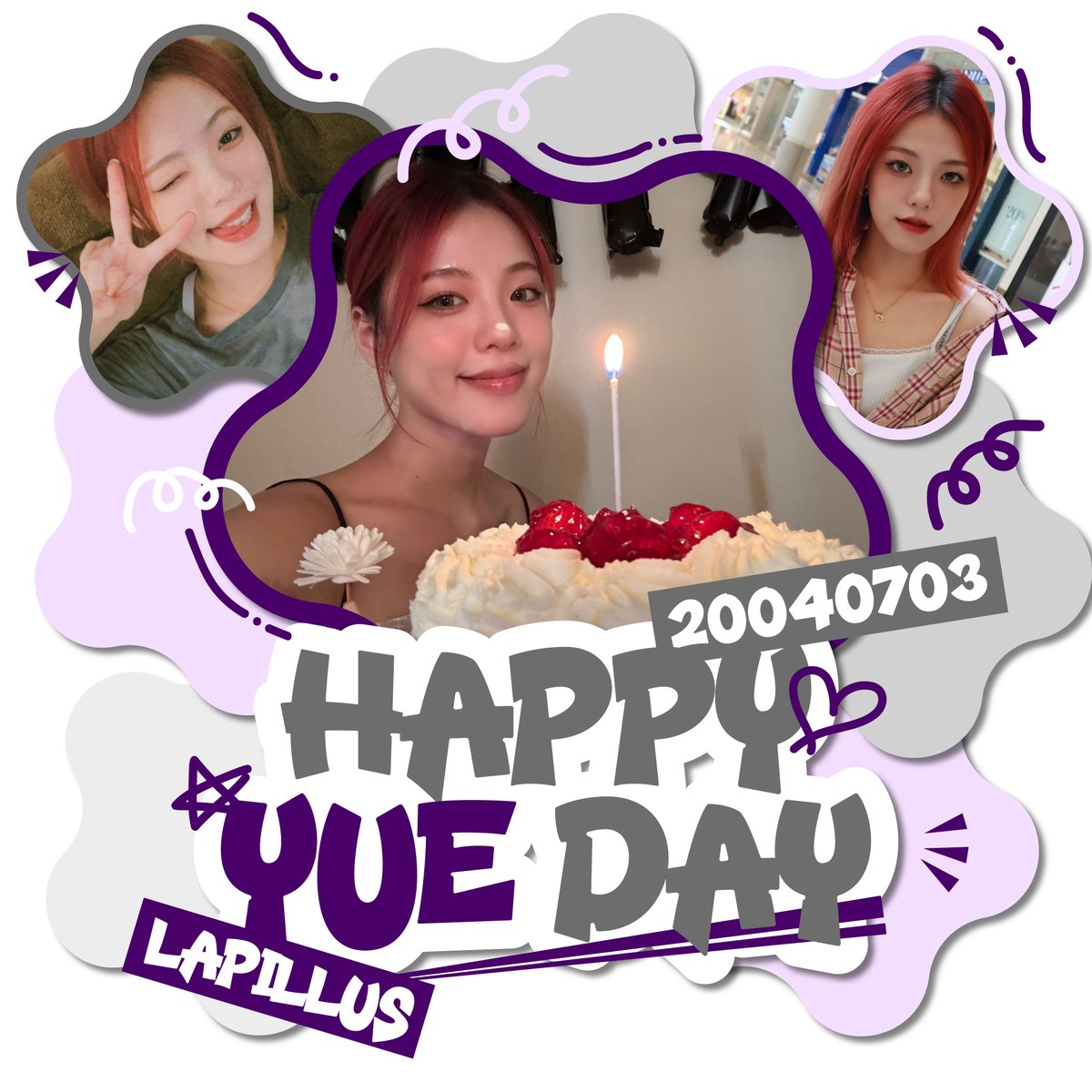 offclLapillus's tweet photo. 💜HAPPY YUE DAY💜
라필루스 유에의 생일을 축하합니다✨

#Lapillus #라필루스 #Yue #유에 https://t.co/31LF5pWBPI
