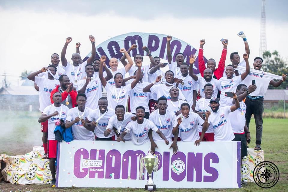 InterAlliesFC's tweet photo. Good morning ☀️Allies Fam. We woke up CHAMPIONS!

The Capelli Boys are officially headed to the Div. 1  League after conquering the Volta Middle League.

Huge shoutout to our players, staff, and the incredible Inter Allies family for your unwavering support throughout the season. https://t.co/o7qg5uCXLS