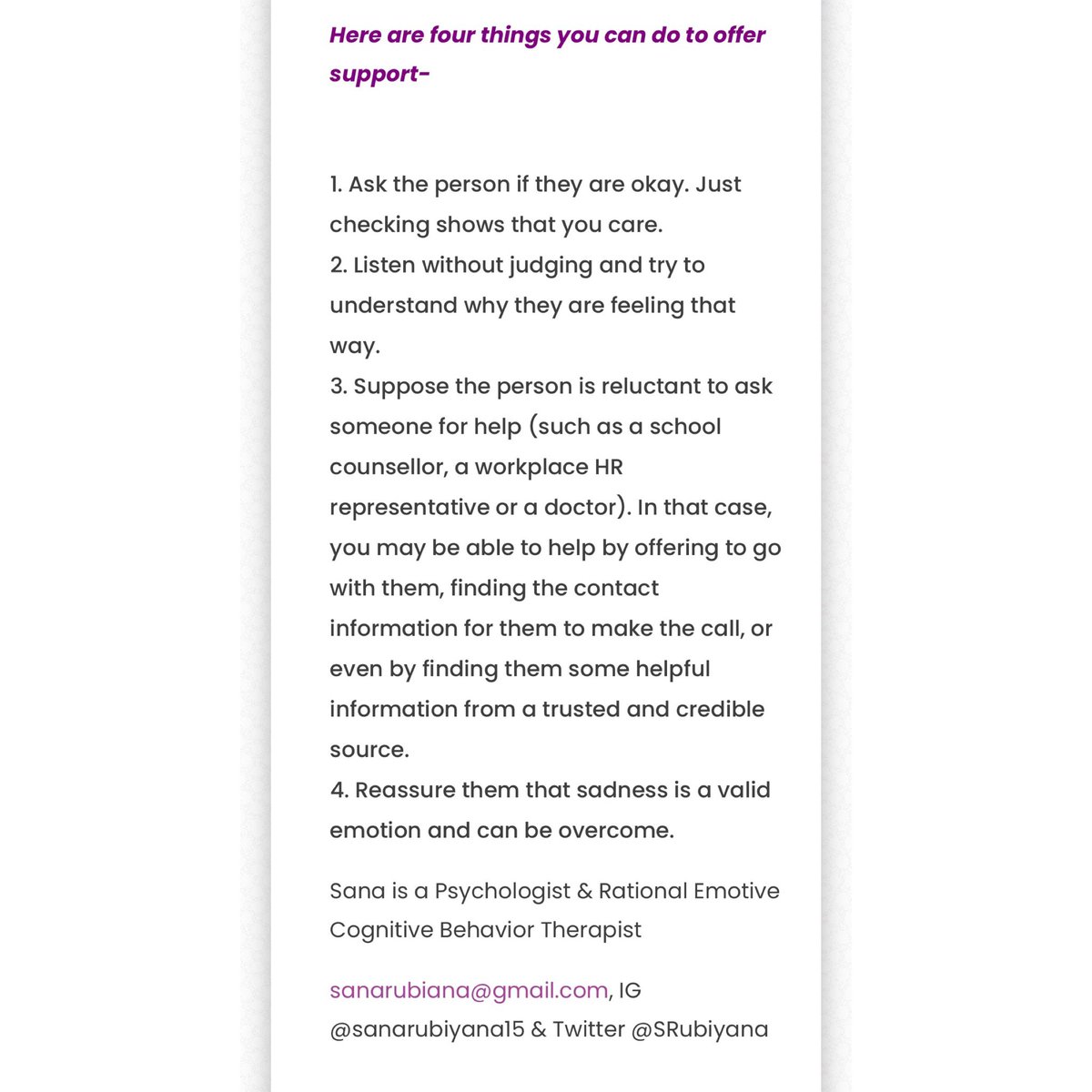 SRubiyana's tweet image. #seekprofessionalhelp #therapyforall #psychologistofindia #therapistofindia #counsellingpsychologist #grieftherapy #grieftherapist #auraemagazine