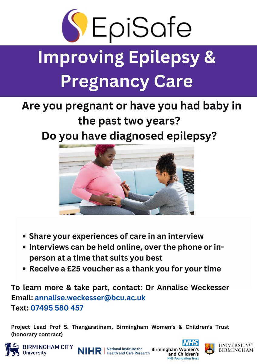 Sereena (@sereena58463990) on Twitter photo Are you pregnant or have you had a baby in the past two years? 🤰
Do you have diagnosed epilepsy?
Share your experiences of care in an online interview and receive a £25 voucher.
<a href="/voice4epilepsy/">The Voice for Epilepsy</a> <a href="/EpiSafeUK/">EpiSafeUK</a> <a href="/epilepsyaction/">Epilepsy Action</a> <a href="/EpilepsyInst/">Epilepsy Research Institute</a> <a href="/DOckendenLtd/">Donna Ockenden FRSA, Hon DLitt Hon DSci</a> <a href="/ngawai_n/">Ngawai</a> <a href="/epilepsymidwife/">Kim Morley</a> Are you pregnant or have you had a baby in the past two years? 🤰
Do you have diagnosed epilepsy?
Share your experiences of care in an online interview and receive a £25 voucher.
<a href="/voice4epilepsy/">The Voice for Epilepsy</a> <a href="/EpiSafeUK/">EpiSafeUK</a> <a href="/epilepsyaction/">Epilepsy Action</a> <a href="/EpilepsyInst/">Epilepsy Research Institute</a> <a href="/DOckendenLtd/">Donna Ockenden FRSA, Hon DLitt Hon DSci</a> <a href="/ngawai_n/">Ngawai</a> <a href="/epilepsymidwife/">Kim Morley</a>