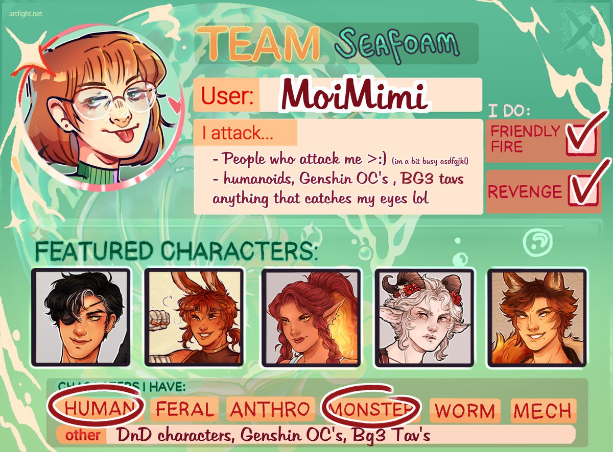 Dropping this fashionably late
#artfight2024
artfight.net/~MoiMimi