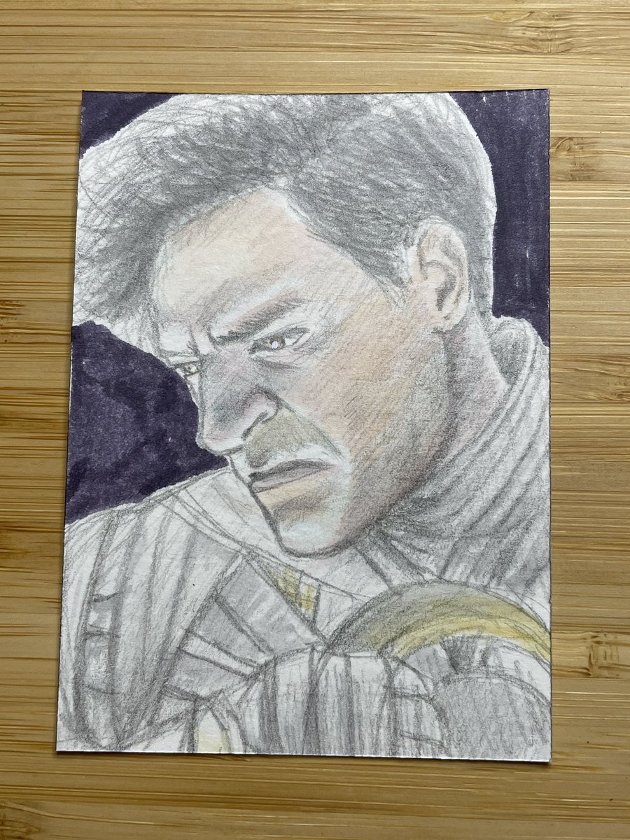 ChodeeHobby's tweet photo. #アンリーシュドS3 のサプライズ2、同じくあなたの推し〜で描いたタウエレトと共に、オスカー・アイザックを描いてお渡ししました✨
#atcクラブ #atcカード #themoonknight #oscarisaac #marvel #illustration #ムーンナイト #ティダコレ https://t.co/RhmtTc8umn