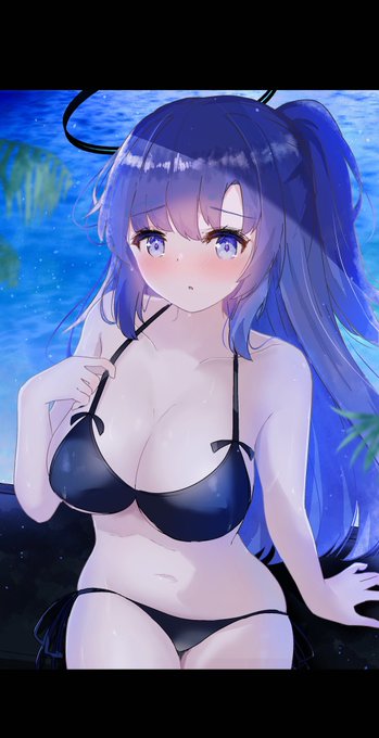 ユウカと夜のビーチ✨️ #ブルアカ