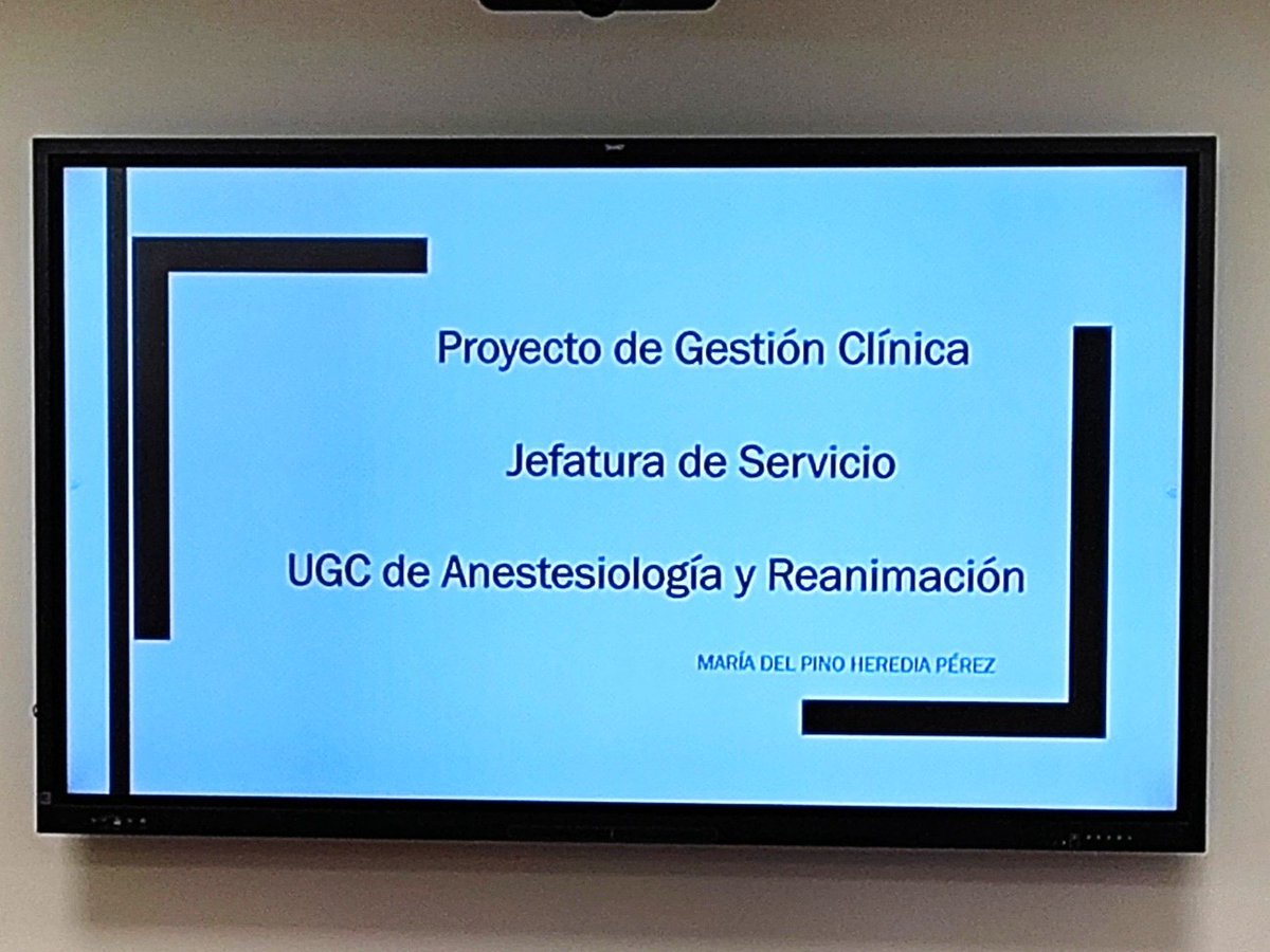 Javier Valiente (@lourtauj) on Twitter photo Fantástica defensa del proyecto de gestión clínica del servicio de <a href="/AyRHUVM/">Anestesiología y Reanimación HUVM</a> del <a href="/HUVMacarena/">Hospital Virgen Macarena</a>. Desde hoy es jefa de servicio, con un proyecto que guarda la mejor tradición del servicio con grandes expectativas de futuro. #Anestesia <a href="/aaearanestesia/">aaear</a> Fantástica defensa del proyecto de gestión clínica del servicio de <a href="/AyRHUVM/">Anestesiología y Reanimación HUVM</a> del <a href="/HUVMacarena/">Hospital Virgen Macarena</a>. Desde hoy es jefa de servicio, con un proyecto que guarda la mejor tradición del servicio con grandes expectativas de futuro. #Anestesia <a href="/aaearanestesia/">aaear</a>