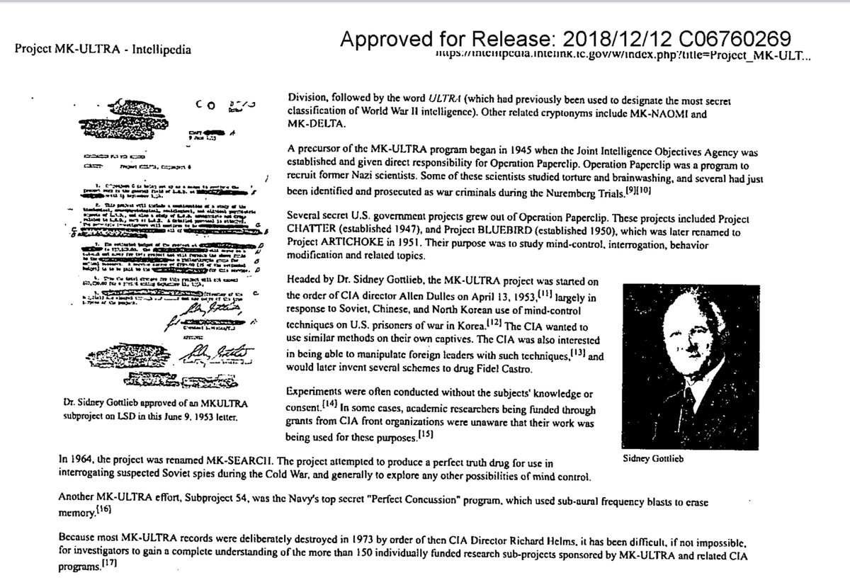 ItsAllATheatre's tweet image. These have been released on purpose to the public. So take as you will.  #BehaviourModification #MindControl  #MKUltra #MKNaomi #MKDelta #ProjectArtichoke #ProjectBluebird However, today MUCH advancement in this field of brain research for EVIL purpose.
cia.gov/readingroom/do…
