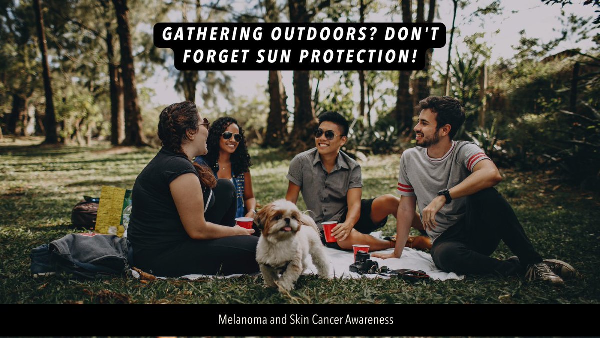 bethanndice's tweet photo. Spending more time outdoors? While summer can be a great time to safely gather for picnics, family reunions and weddings, don't forget to practice sun safety! Read more: https://t.co/q96HILZmKD https://t.co/YUSApj0Zz1