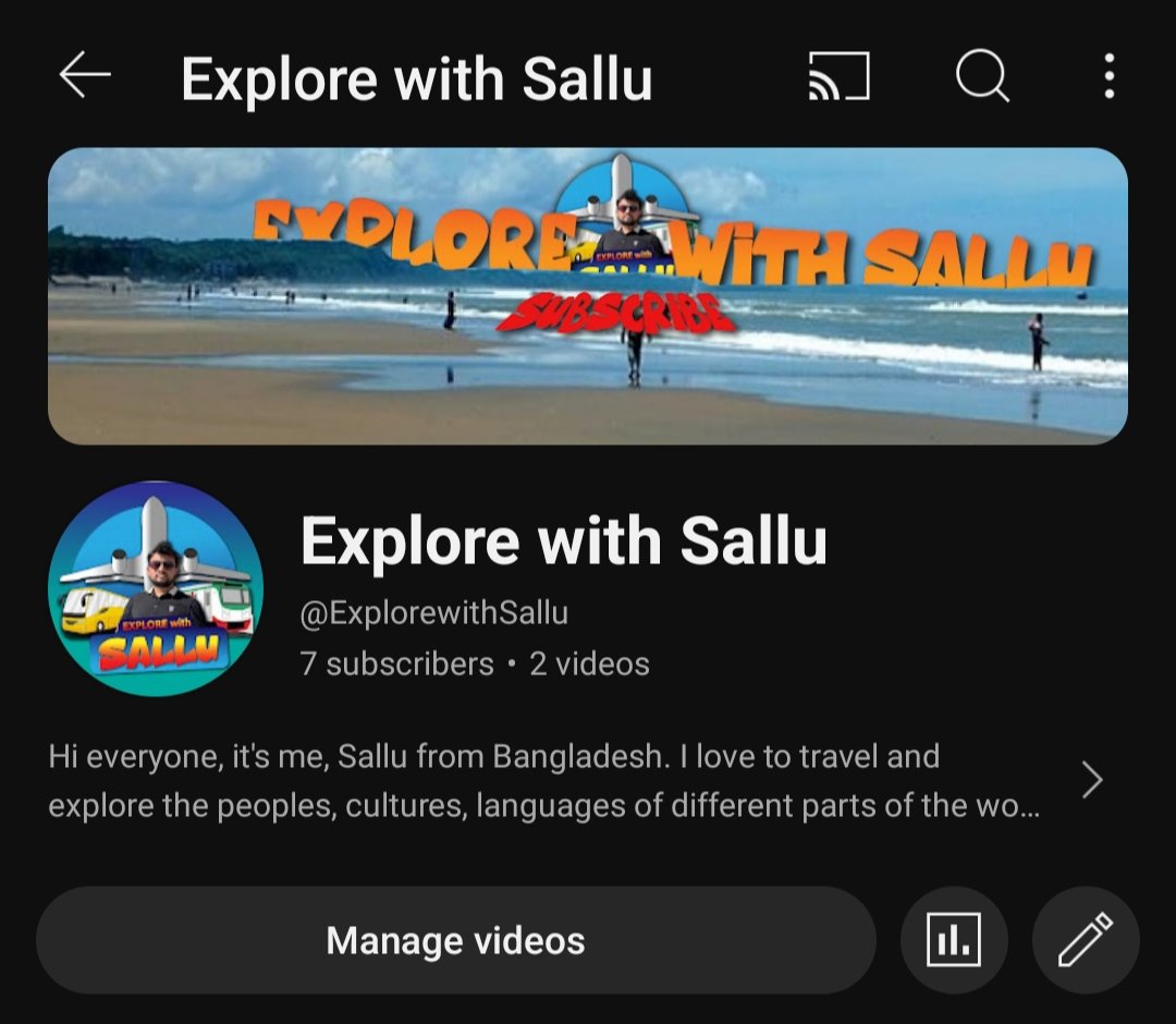 SaleheenNabil's tweet photo. This is my YouTube channel for travel vlogging. I have uploaded 2 videos so far. Please have a visit to https://t.co/zbmmBlzTAP 
SUBSCRIBE to the channel if you like 😊

#ExplorewithSallu #youtube #travelling #travelvlogging #filmmaking https://t.co/3PbSvdu0k0