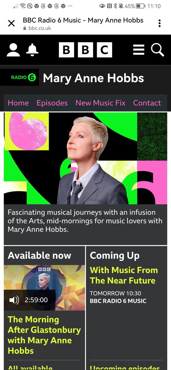 I came back to <a href="/XUK/">X UK</a> just so I could post about the heavenly tunes this morning from <a href="/maryannehobbs/">maryannehobbs</a> on <a href="/bbc6music/">BBC Radio 6 Music</a> The morning after mix
#Glastonbury