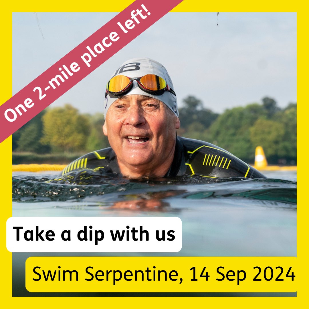 Take the plunge! Join #TeamMacular &amp; make a real difference to people living with macular disease!

@macularsociety has just one, 2-mile place remaining for @swimserpentine! Don’t miss out - sign up today macularsociety.org/get-involved/f…