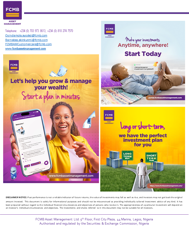 fcmbassetmgt's tweet photo. Check out our stock recommendations for the week.

#StockMarket #Investing #WeeklyStockPick #FinancialFreedom #FCMBAssetManagement https://t.co/saDbrEkQEL