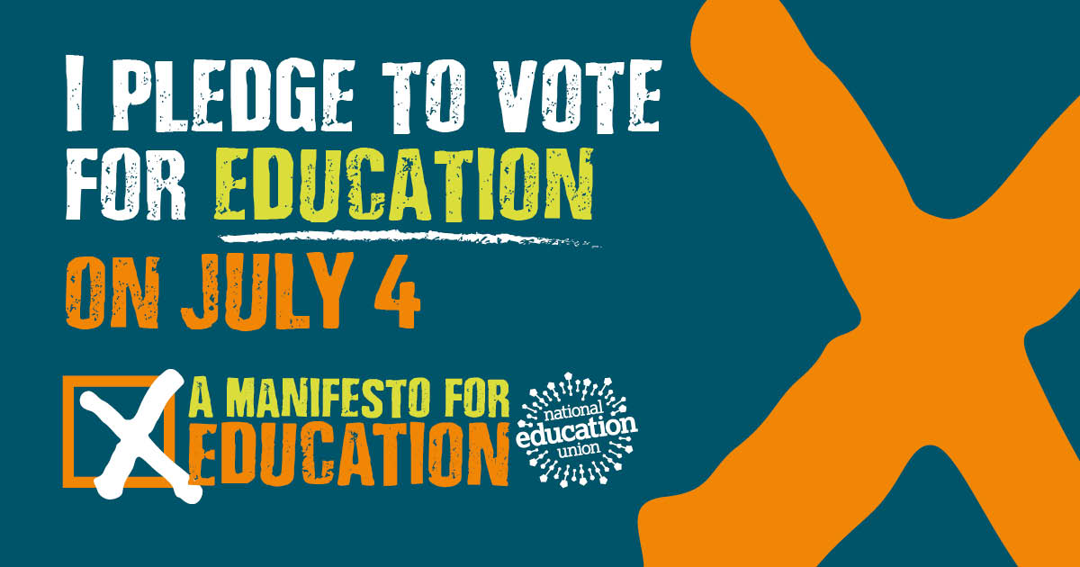 📢Our education system is broken! 

Buildings are crumbling, colleagues leave in their droves and our children suffer because of it.

🗳️I pledge to #Vote4Education on Thursday🗳️

RT if you agree with me! #GE24 #VoteEducation
