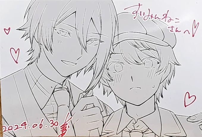 あとまた昔からの仲良しラブワーとおるさん(@ hdtitkstnv)にるいつか(エー探)描いてもらったから見て!!!天才最高ラブ 