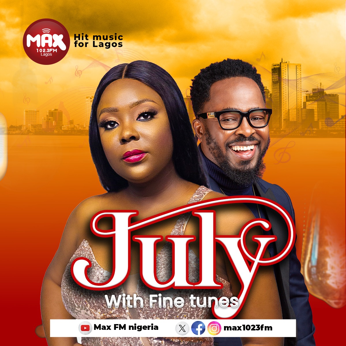 Max1023FM's tweet photo. New month, new vibes! 🔥🎉
July is here and we'll be with you through it all serving you the hottest hits to keep you grooving all month long.
Happy New Month from all of us @max1023fm
.
#newmonth #hitmusicforlagos #newmonthnewvibes https://t.co/iNTG79h0b7