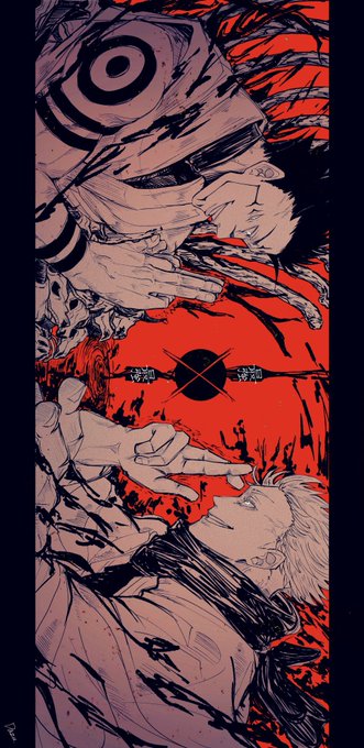 両面宿儺(呪術廻戦) 「赤と青 」|SIRRRRAのイラスト