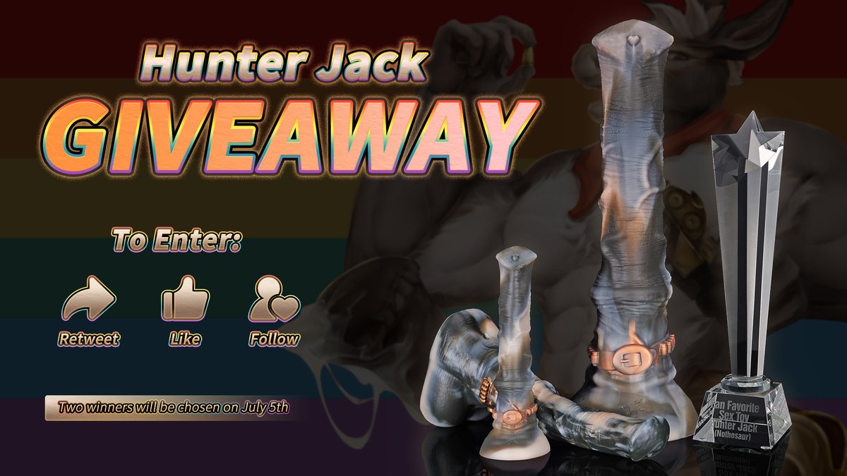 NothosaurToys's tweet image. #Nothosaur 𝐇𝐮𝐧𝐭𝐞𝐫 𝐉𝐚𝐜𝐤 𝐆𝐢𝐯𝐞𝐚𝐰𝐚𝐲🔥
Celebrate with Hunter Jack!! Two winners will each win a Hunter Jack in their chosen size, color, and firmness!💥

To Enter: 
- Follow @NothosaurToys 
- Like and Retweet 

 💗Good Luck Everyone!